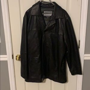 Wilson XL Black Leather Jacket